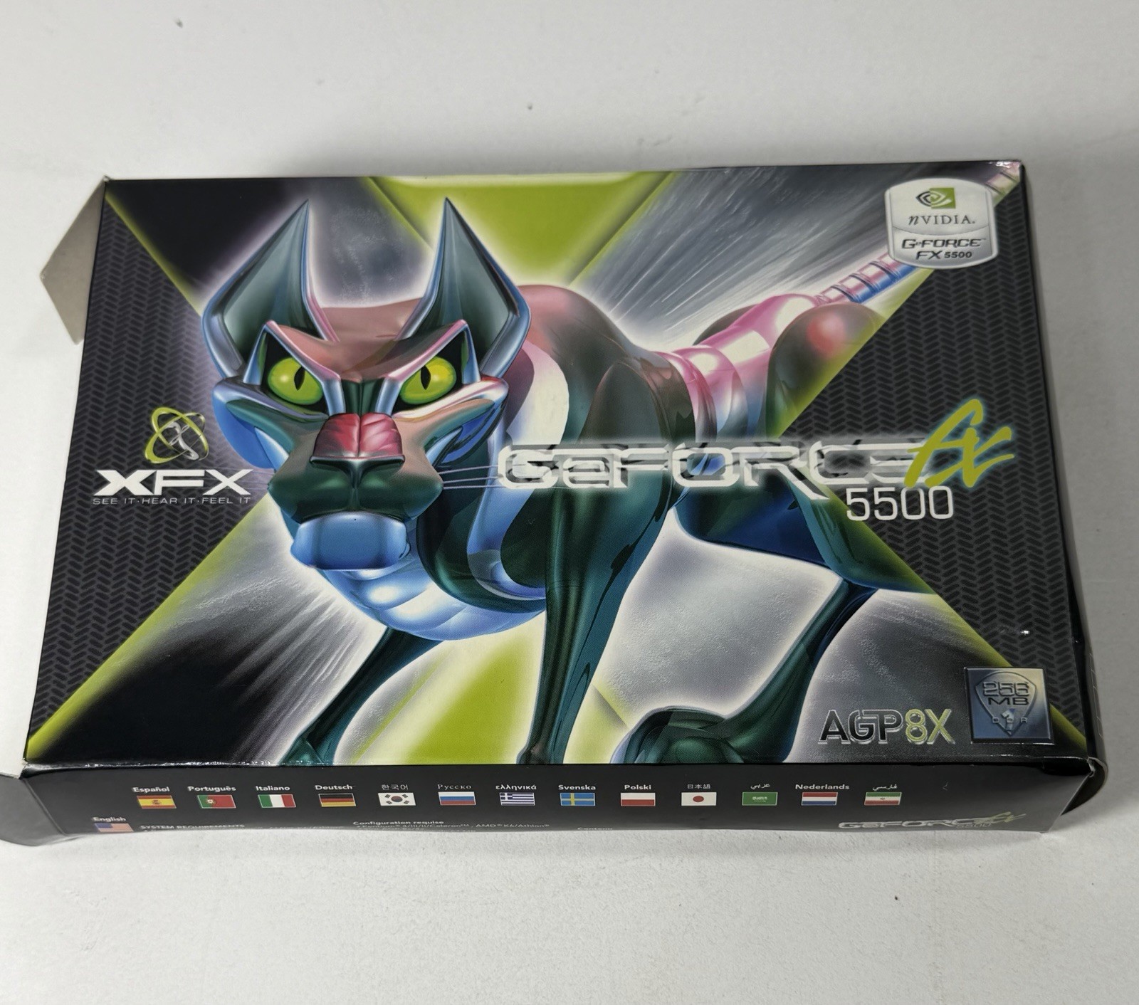 NEW ~ XFX nVidia GeForce FX 5500 256Mb AGP8X OPEN BOX