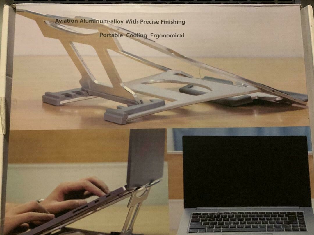 Aviation Alloy Laptop stand for notebook with Cooling Foldable & Portable