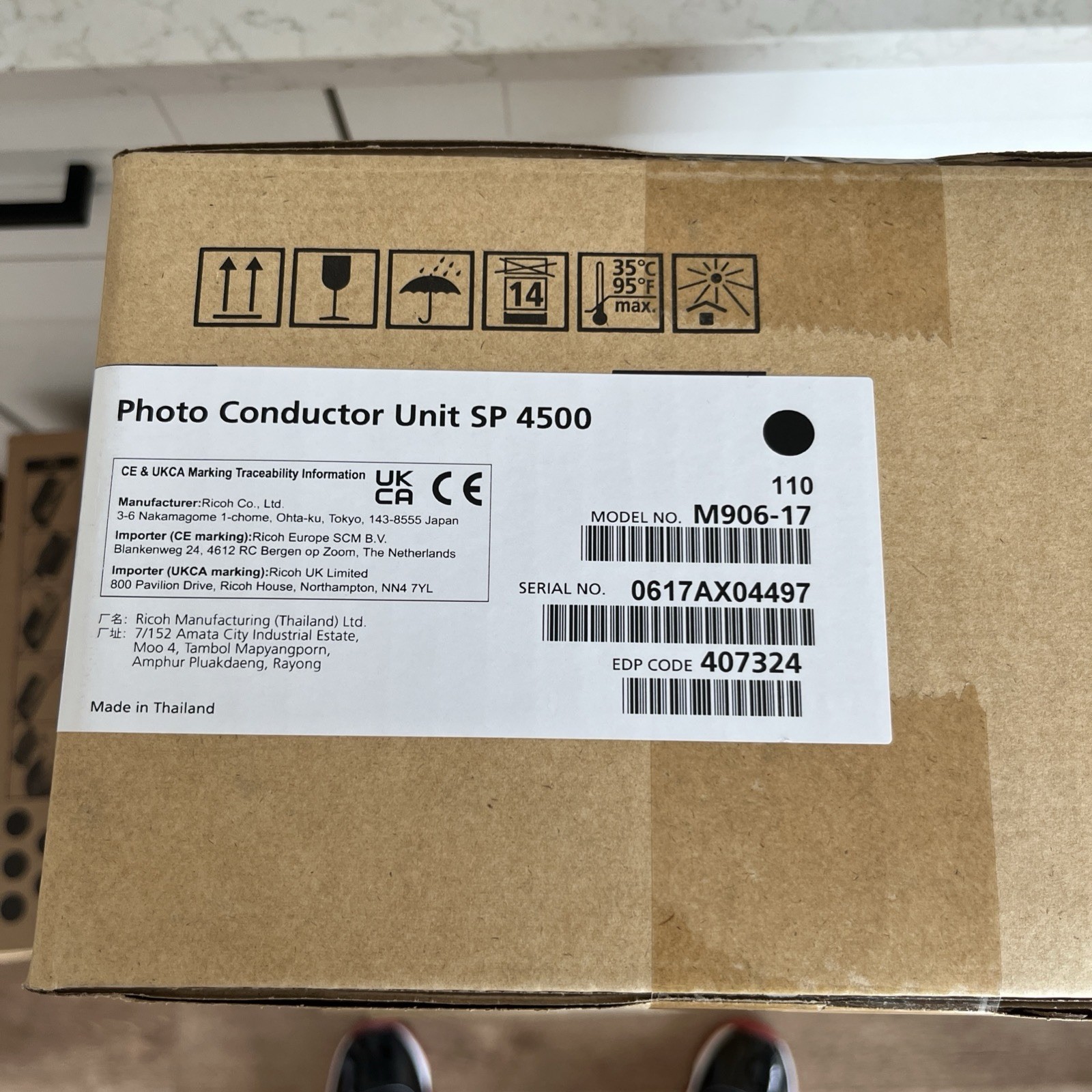 NEW SEALED Ricoh 407324 Toner Cartridge Print SP 3710X M968-03 407324