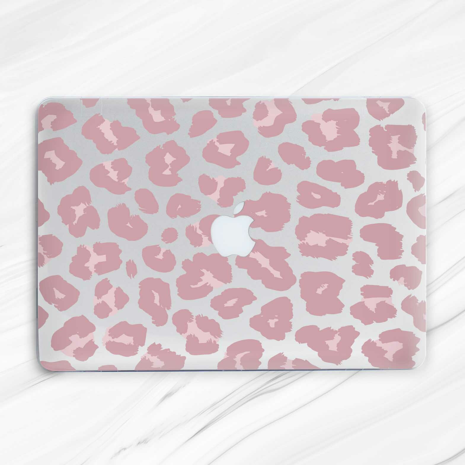 Pink Leopard Cheetah Fur Animal Print Hard Case For Macbook Air 13 Pro 16 13 15