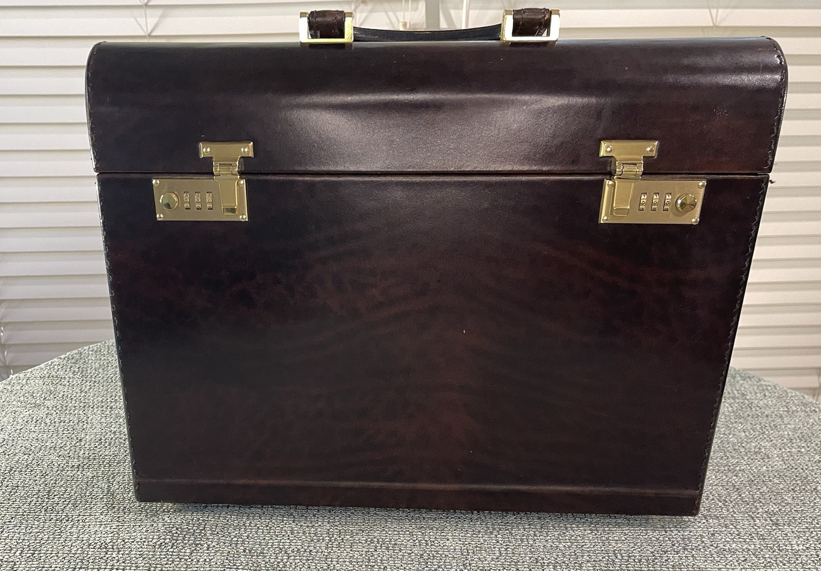 Vintage Italian Leather Briefcase Excellent Condition