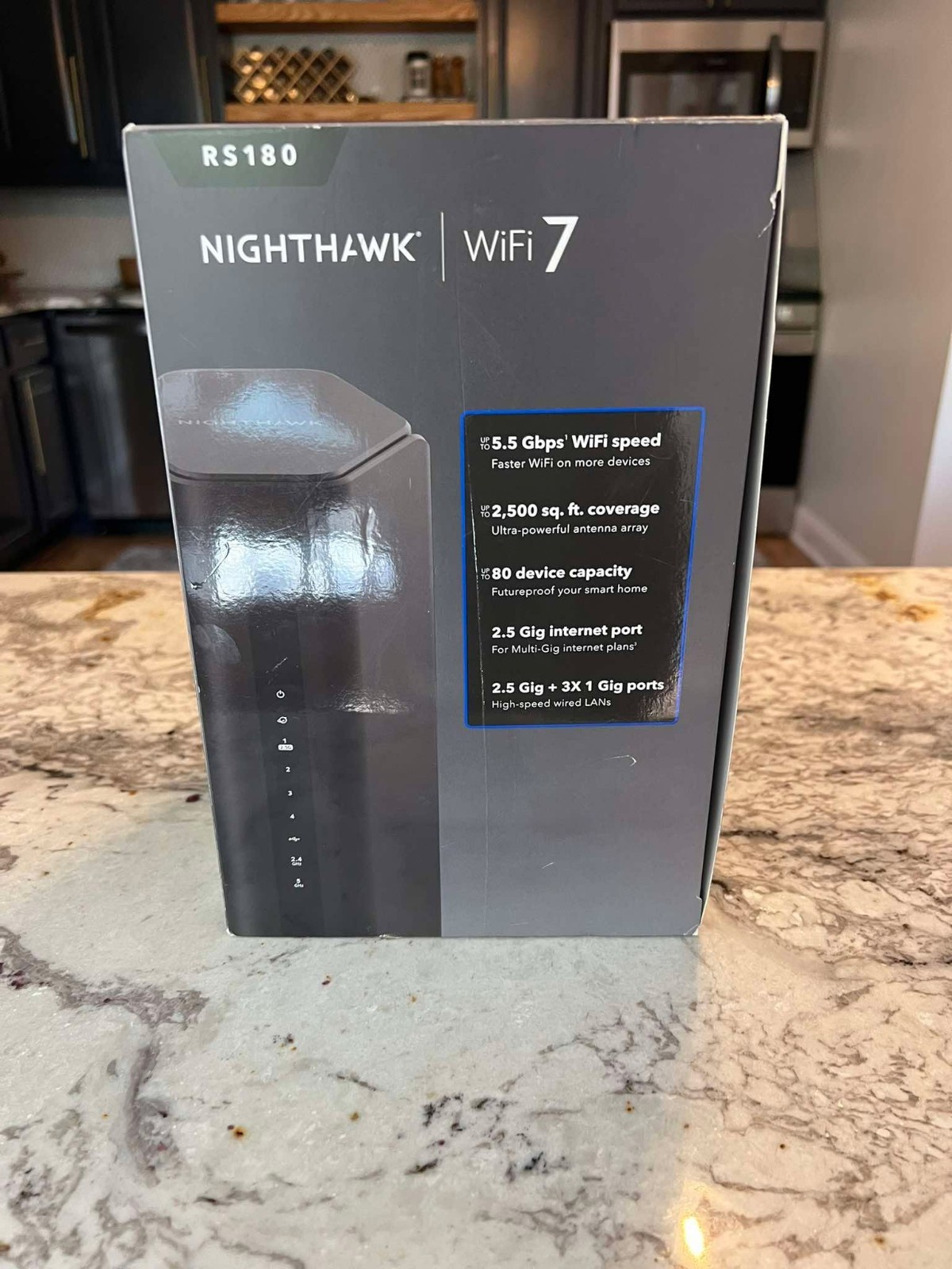 Netgear Nighthawk Dual-Band Router WiFi 7 RS180 Black-Brand New