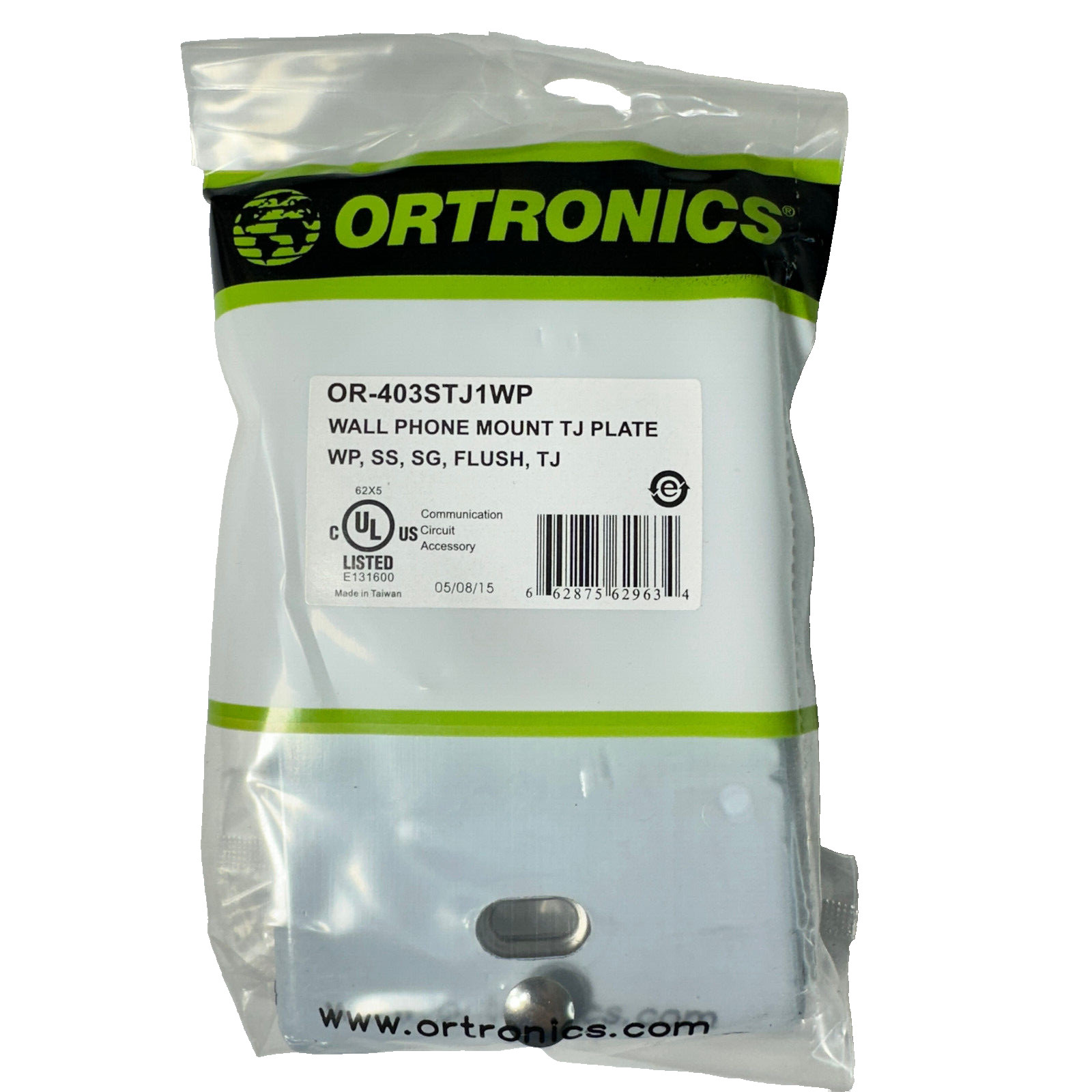 Ortronics OR-403STJ1WP TracJack Wall Phone Mount Plate Stainless Steel Lot of 10