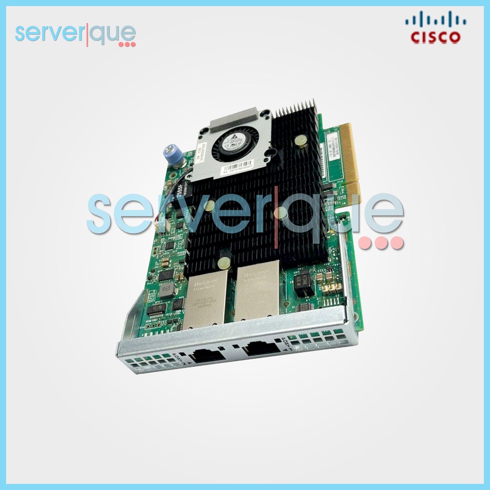 UCSC-MLOM-C10T-02 Cisco 10Gbps Dual Port RJ45 PCIe x8 Virtual Interface Card