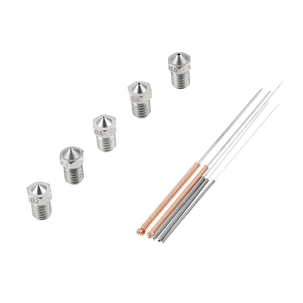 1 Set 3D Printer Stainless Steel Nozzles For Anet A8 Tevo Tarantula Prusa i3