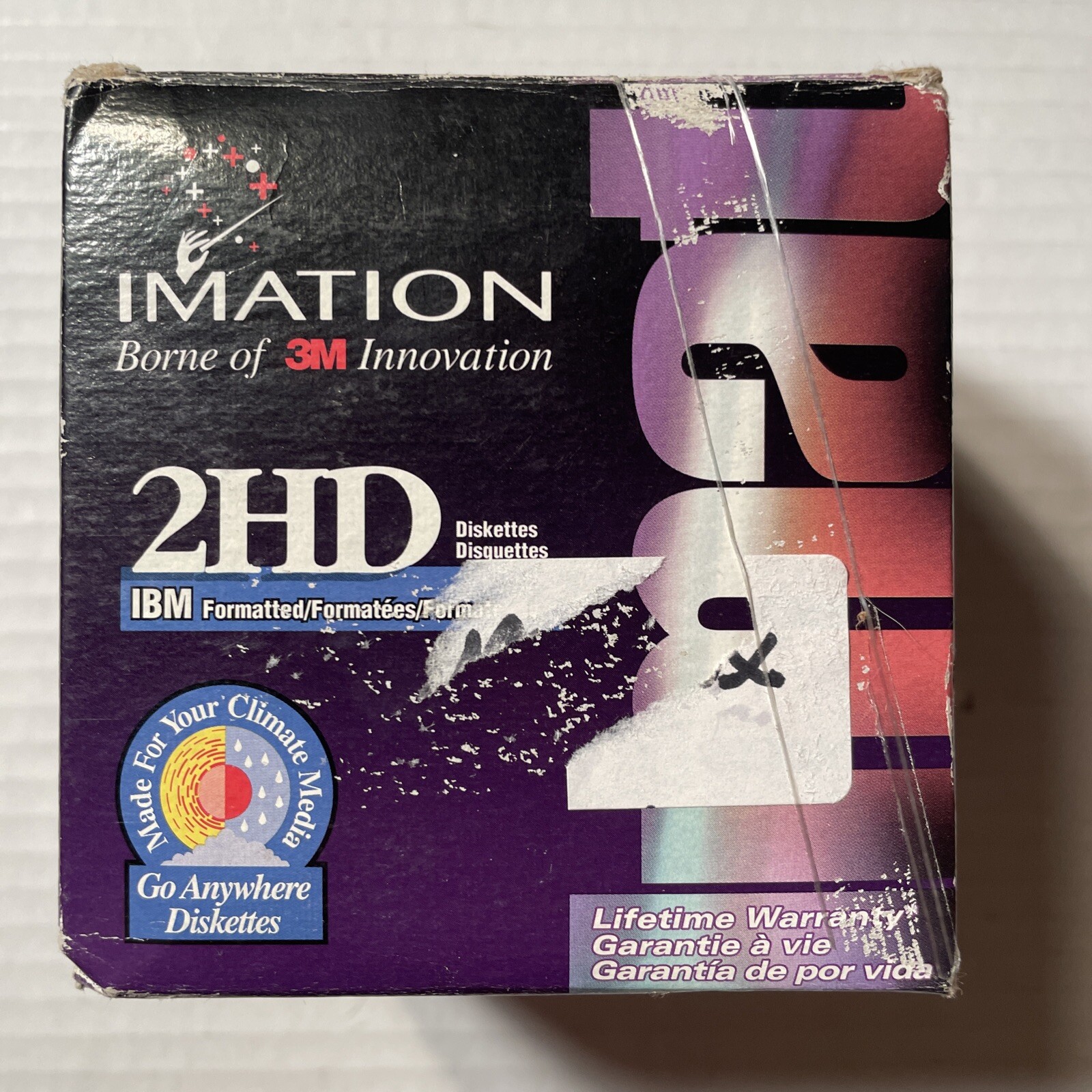 Imation 2HD 3M Floppy Discs 3.5" 1.44 MB Diskettes 19 Disks IBM Formatted Mixed