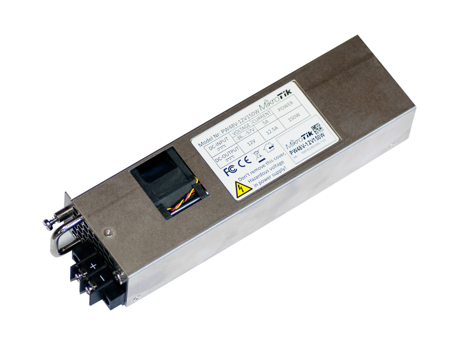 Mikrotik PW48V-12V150WHot Swap -48v Dc Telecom Power Supply For CCR1072