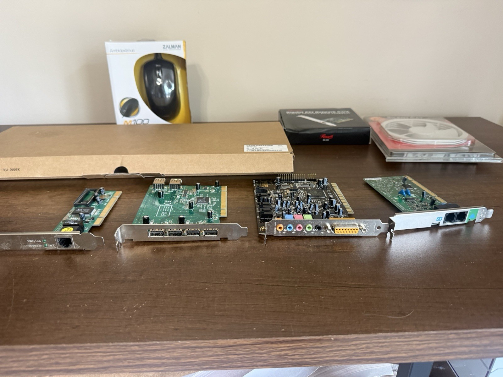 Rosewill Gigabit PCI Network Card Lot Of Computer Components CPU Fan