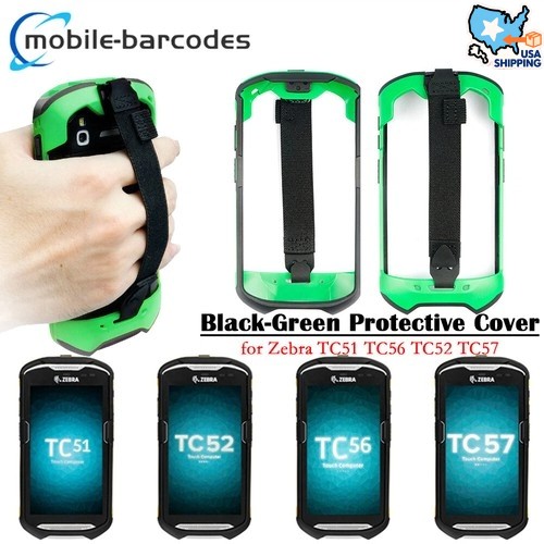 Green Protective Cover Rugged Boot for Zebra TC51 TC56 TC52 TC57 SG-TC5X-EXO1-01