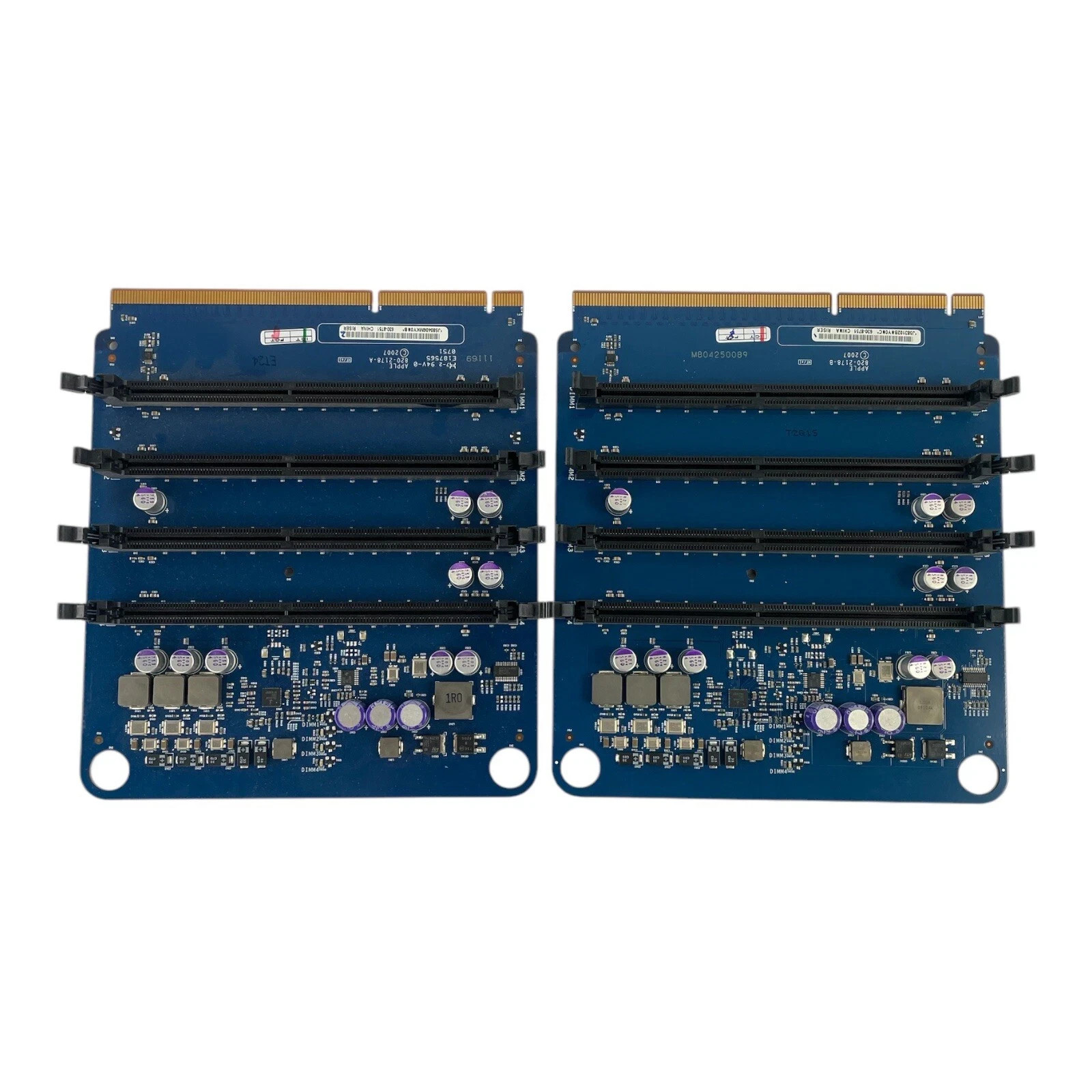 LOT OF 2 Genuine Apple Memory Riser Cards for A1186 Mac Pro 820-2178-A