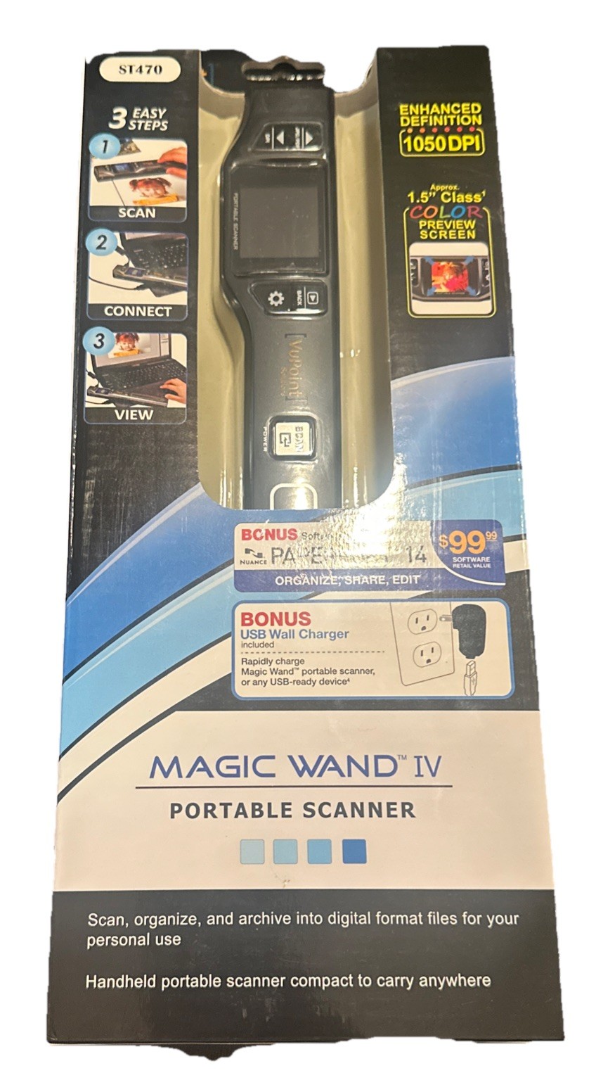 VuPoint Magic Wand Portable Scanner IV PDS-ST470-VP NEW IN BOX