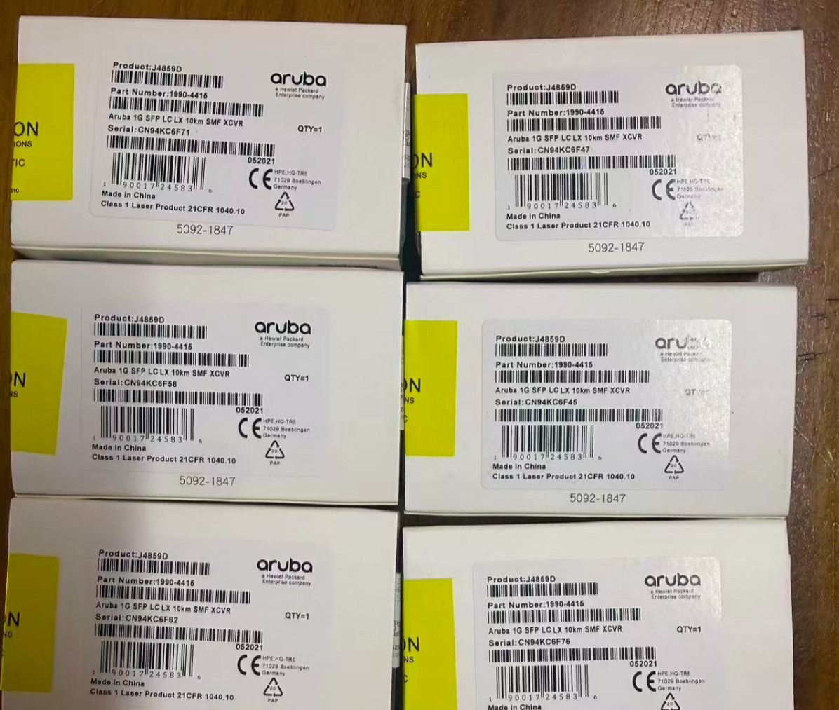 Aruba J4859D  1G SFP LX  optical receiver module Brand NEW