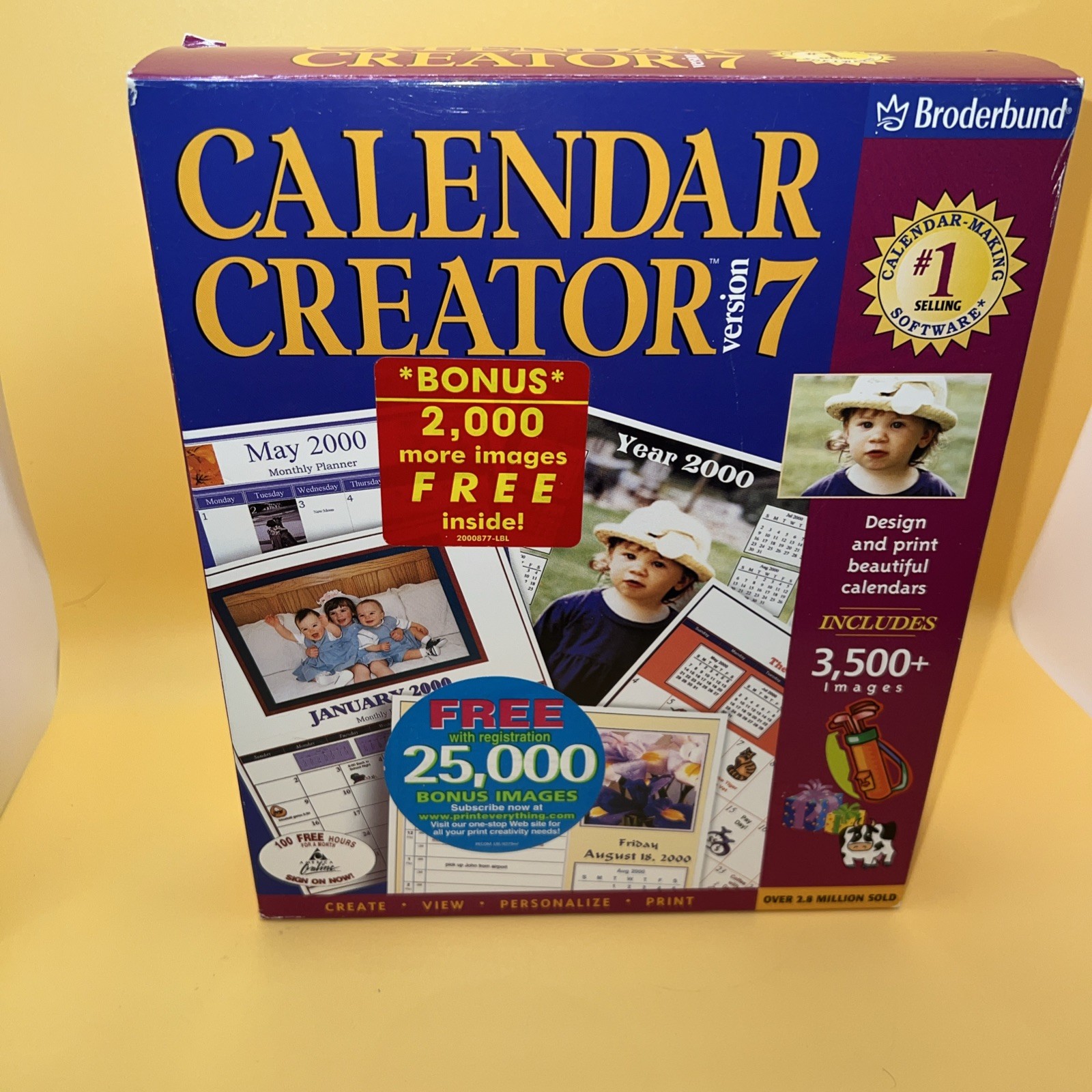 Broderbund Calendar Creator Version 7 For Windows 95/98 Windows NT