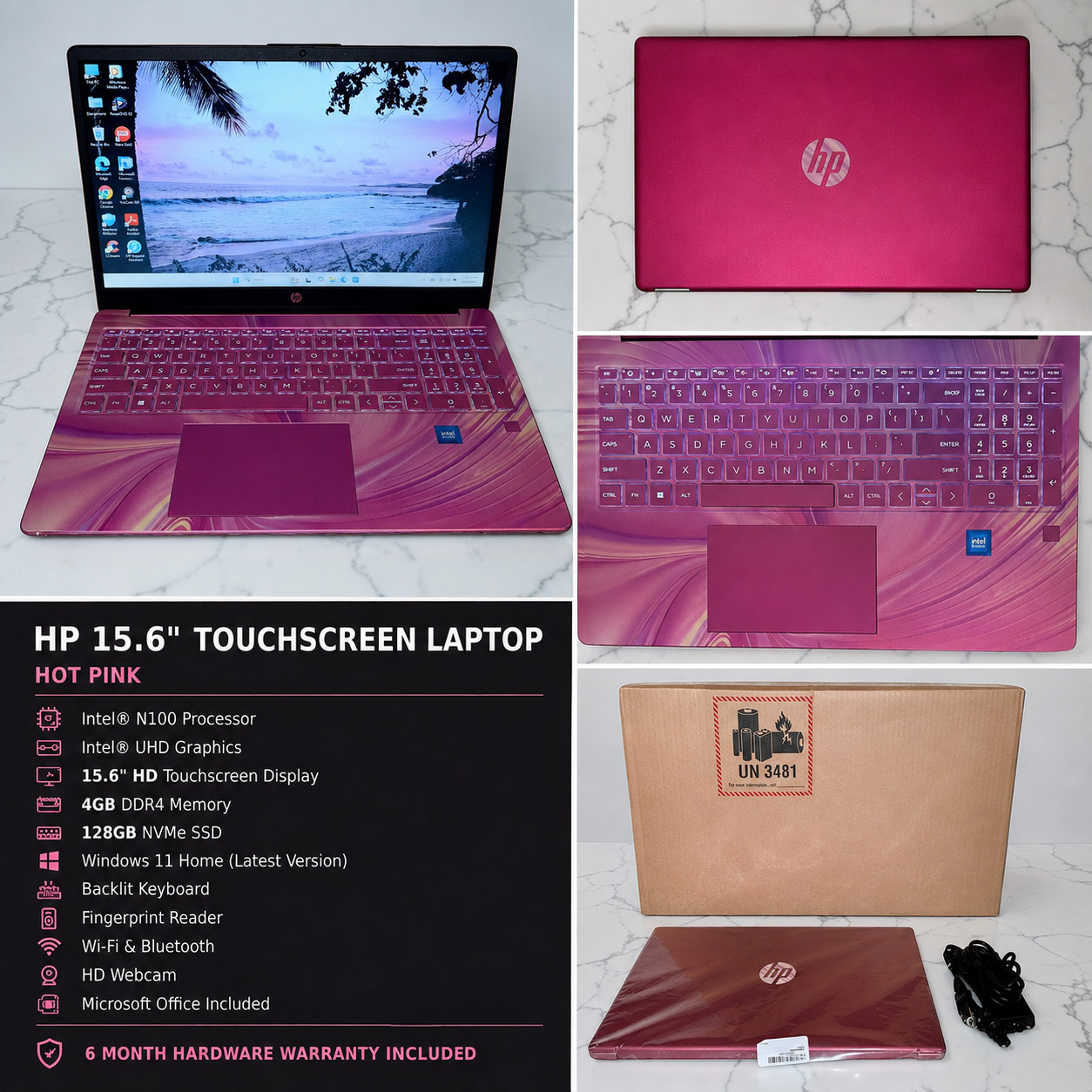 NEW HP 15-FD Series 15.6" Touchscreen Laptop Windows 11 W/ Microsoft Office