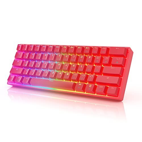 61 Key Mechanical Keyboard, RGB Backlit, Hot-Swap Switches, Mac & Windows