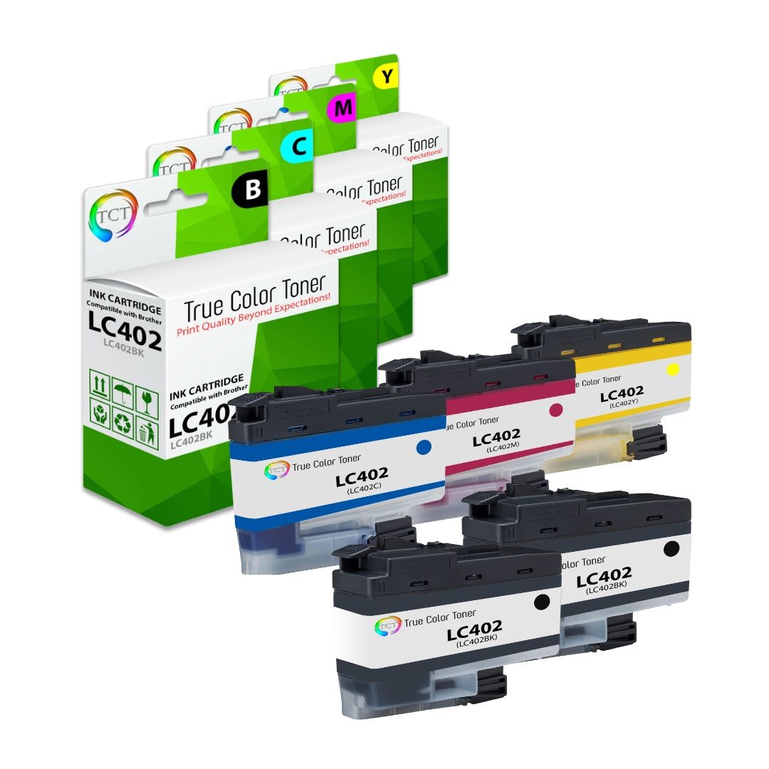 4PK TCT Premium LC402 BCMY for Compatible Brother MFC-J5340 J6540 Ink Cartridge