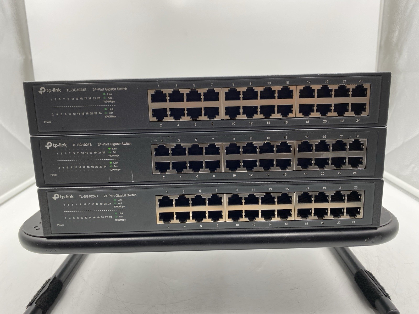 Lot of 3 TP-Link TL-SG1024S 24-Port Gigabit Switch