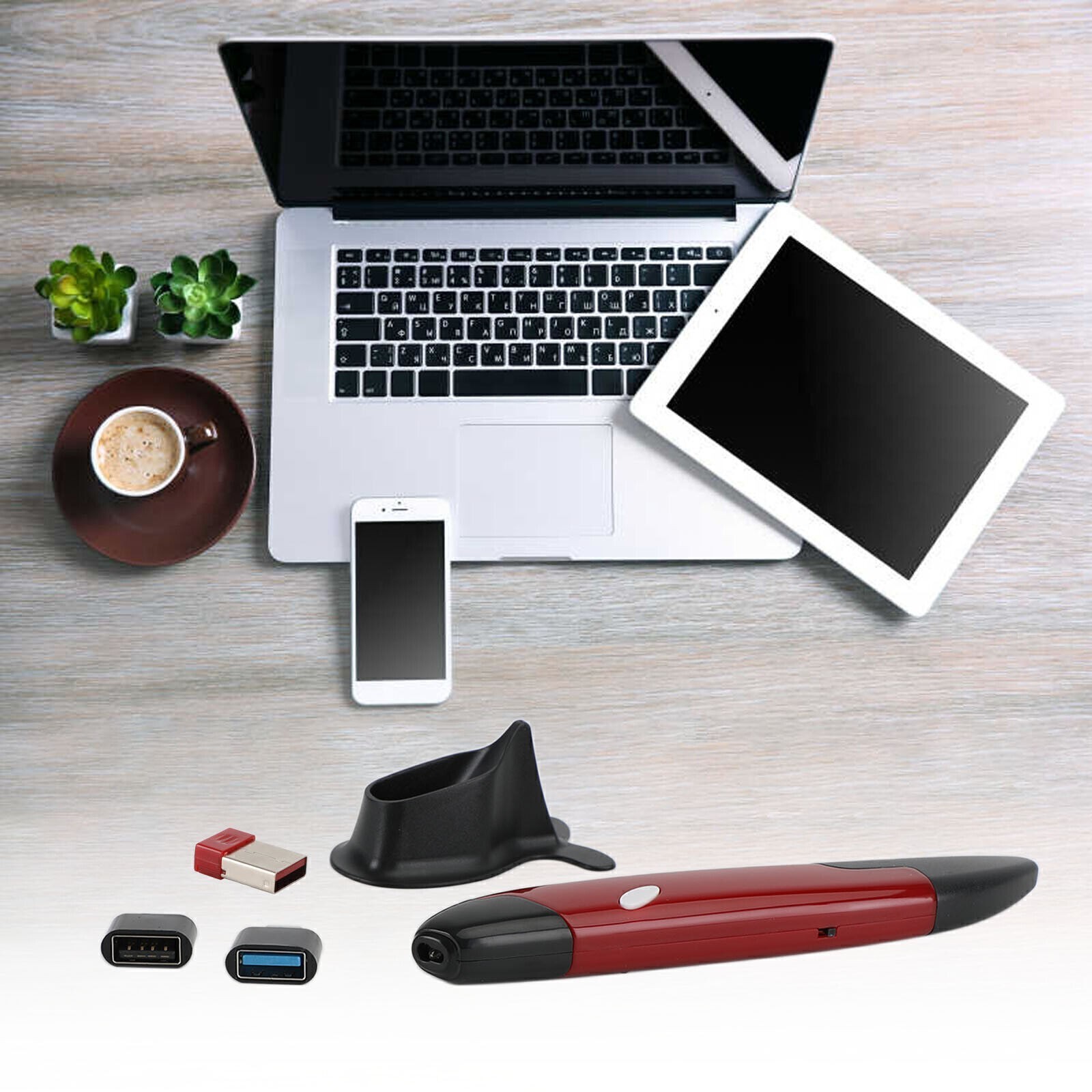 High Speed Mini 2.4GHz USB Wireless Lazy Finger Rings Optical / Pen Mouse🔥