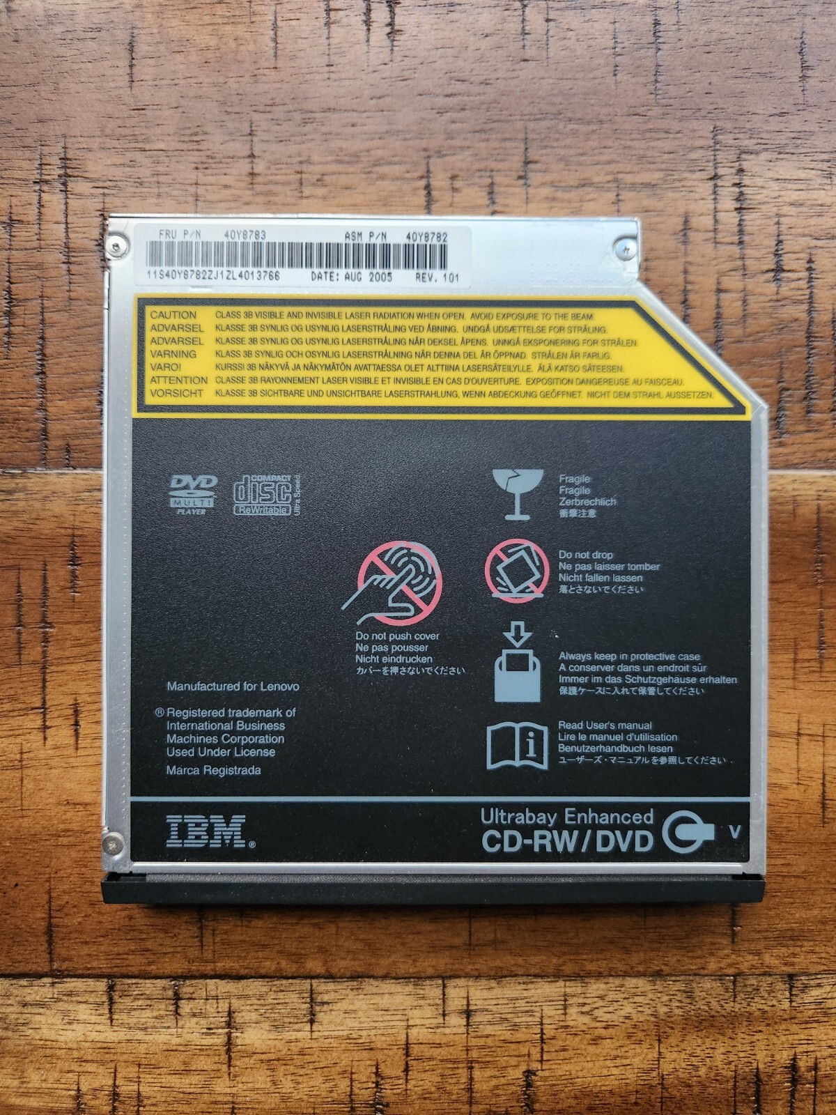 IBM Ultrabay Enhanced CD-RW DVD-ROM Disk Drive - Model #GCC-4243N