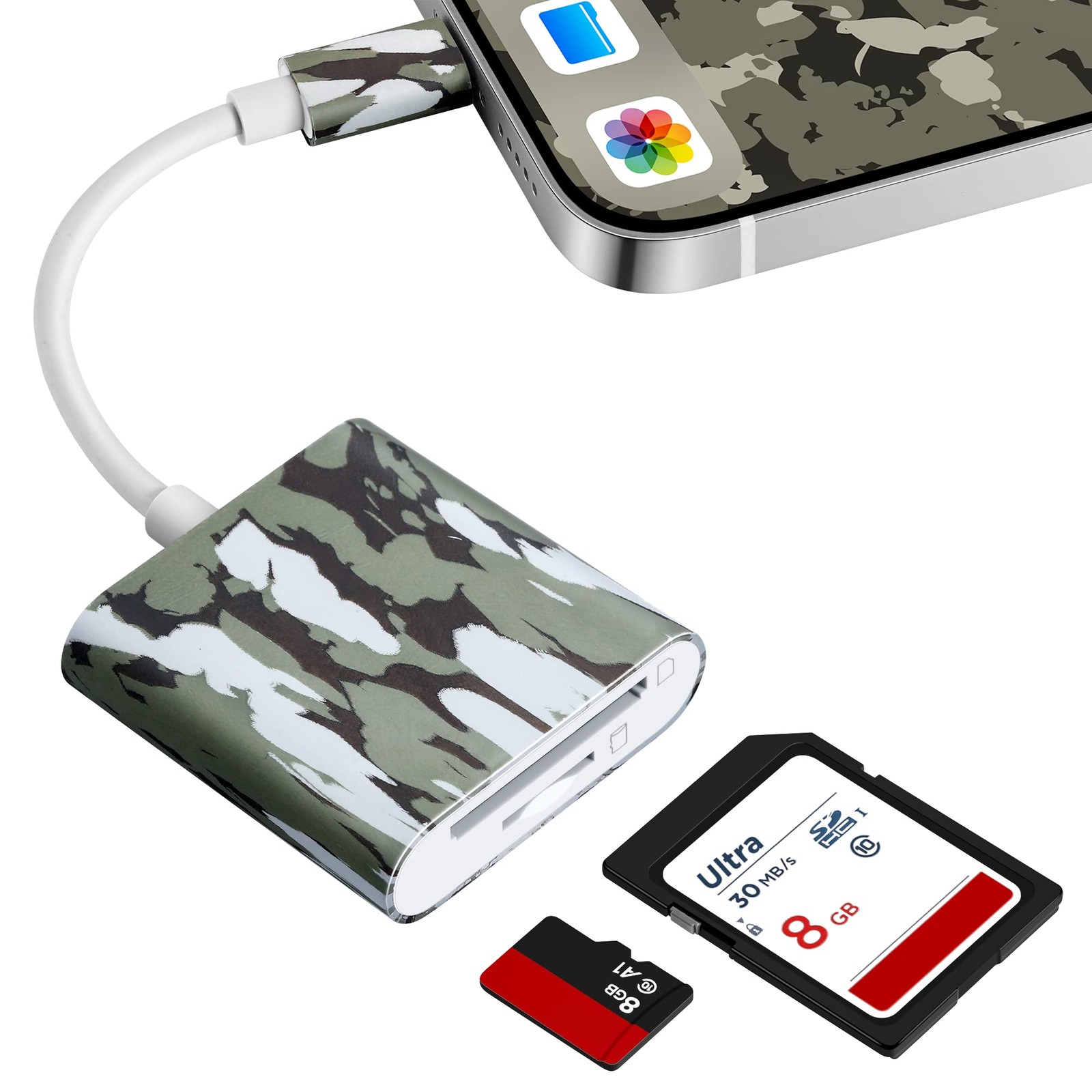 Trail Camera Viewer, Game Camera SD Card Reader for Hunters to View Images and V