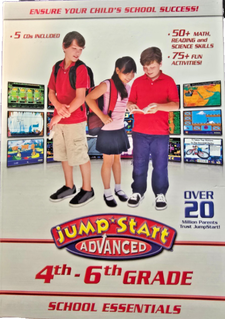 Jump Start Advanced 4th-6th Grade Early Learning CD Educational Software
