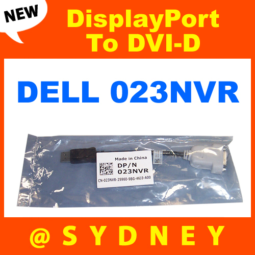 NEW DELL DisplayPort/Display Port To DVI-D Cable/Adapter/Converter 23NVR/023NVR