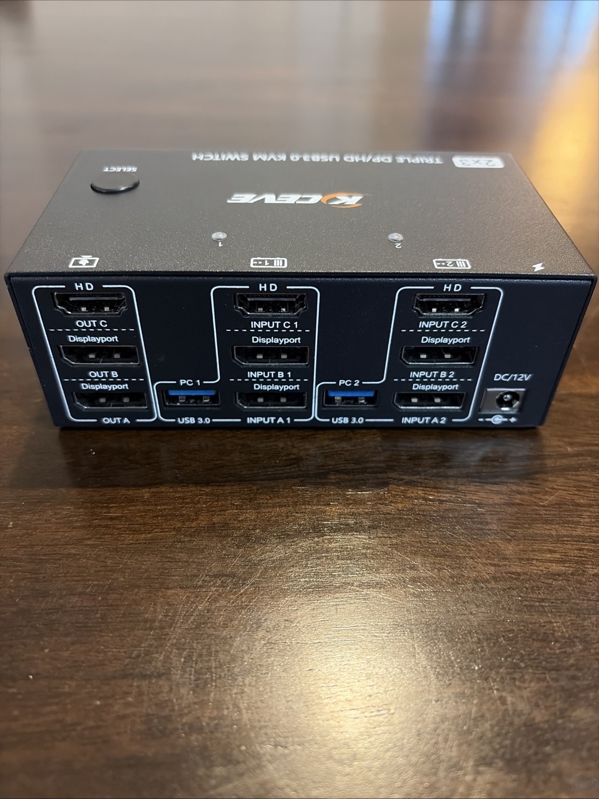 KCEVE KVM Switch 4K HDMI, Three Display, KC-KVM203DH