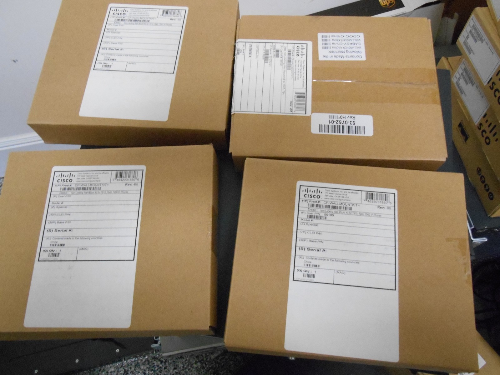 Cisco CP- WallMountKit = For Cisco 7910, 7940, 7960  Lot of 4