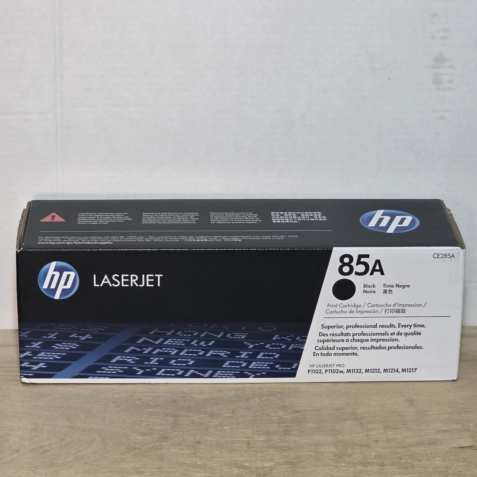 HP 85A Black Toner Cartridge LaserJet Pro P1102 P1102w M1217 Genuine OEM CE285A