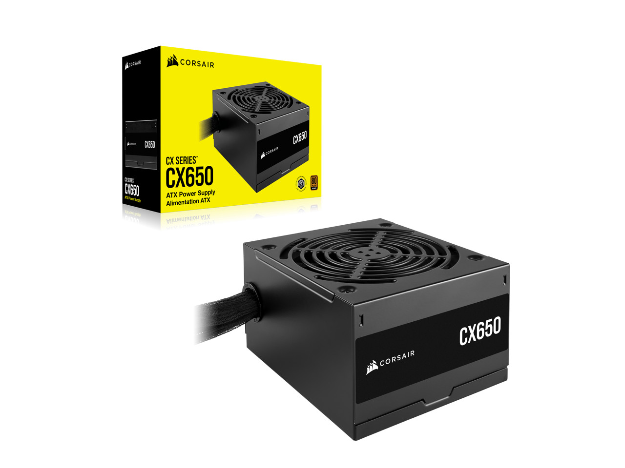 CORSAIR CX Series CX650 80 PLUS Bronze ATX Power Supply
