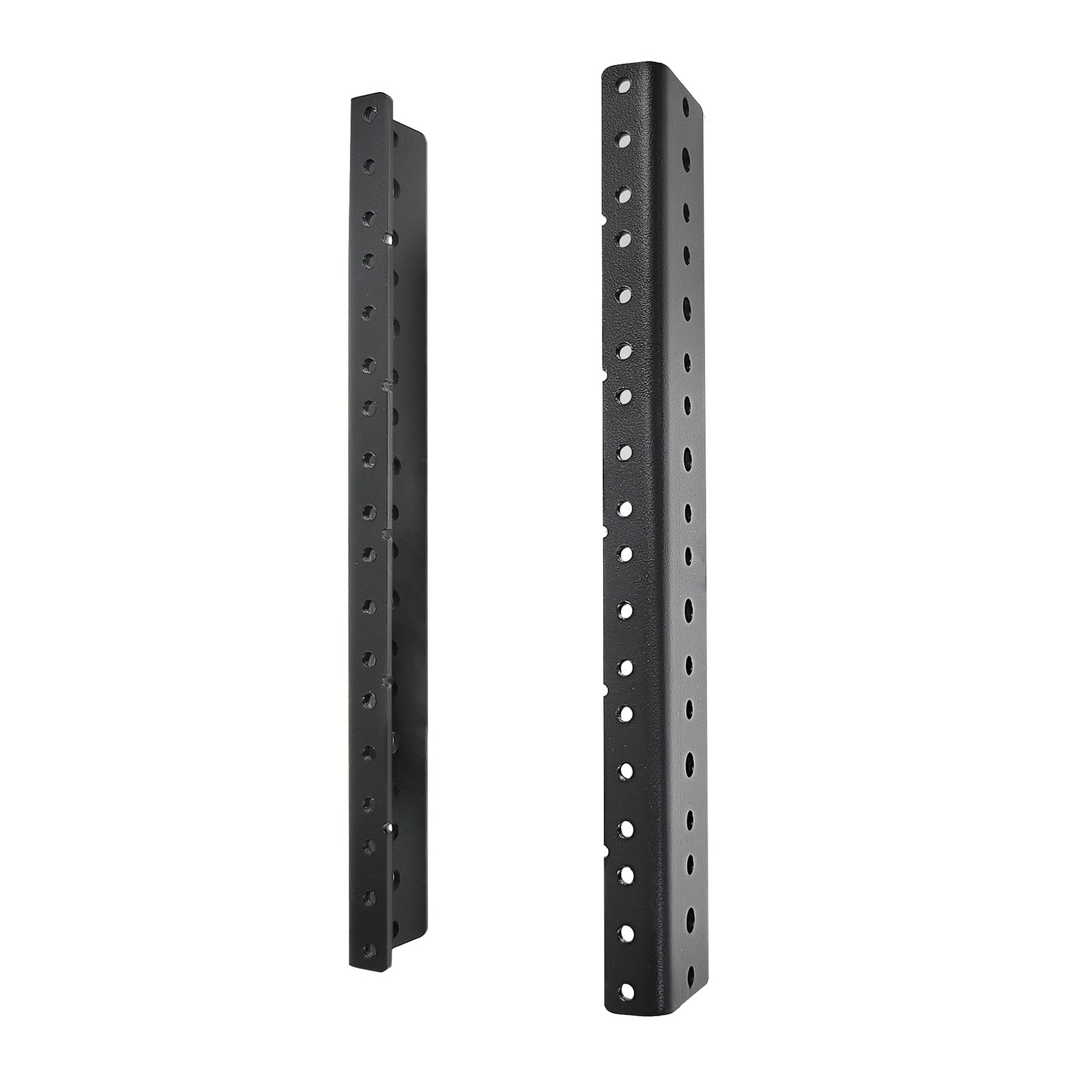 RIVECO 2 PCS 6U Rack Rails, Tapered Holes Mount Rails for 6U, black 