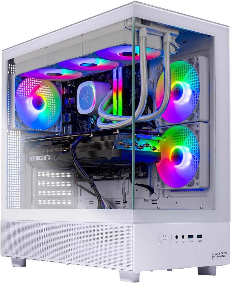 Skytech ARGB Gaming Desktop PC i7 32GB RAM 1TB SSD GTX 1070 Win11 Wifi