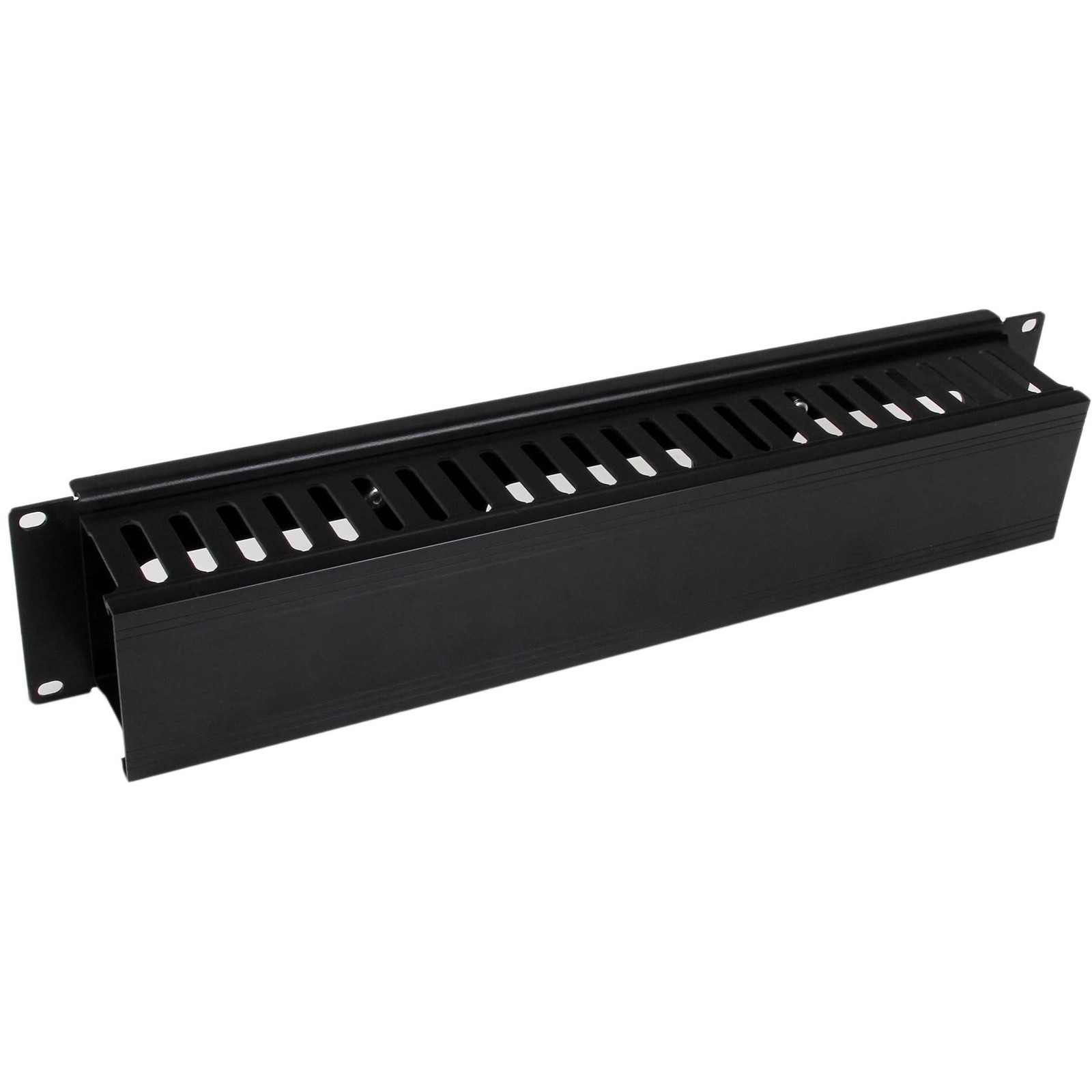 StarTech.com Horizontal 2U Server Rack Cable Management Finger Duct w/ Cover - 1