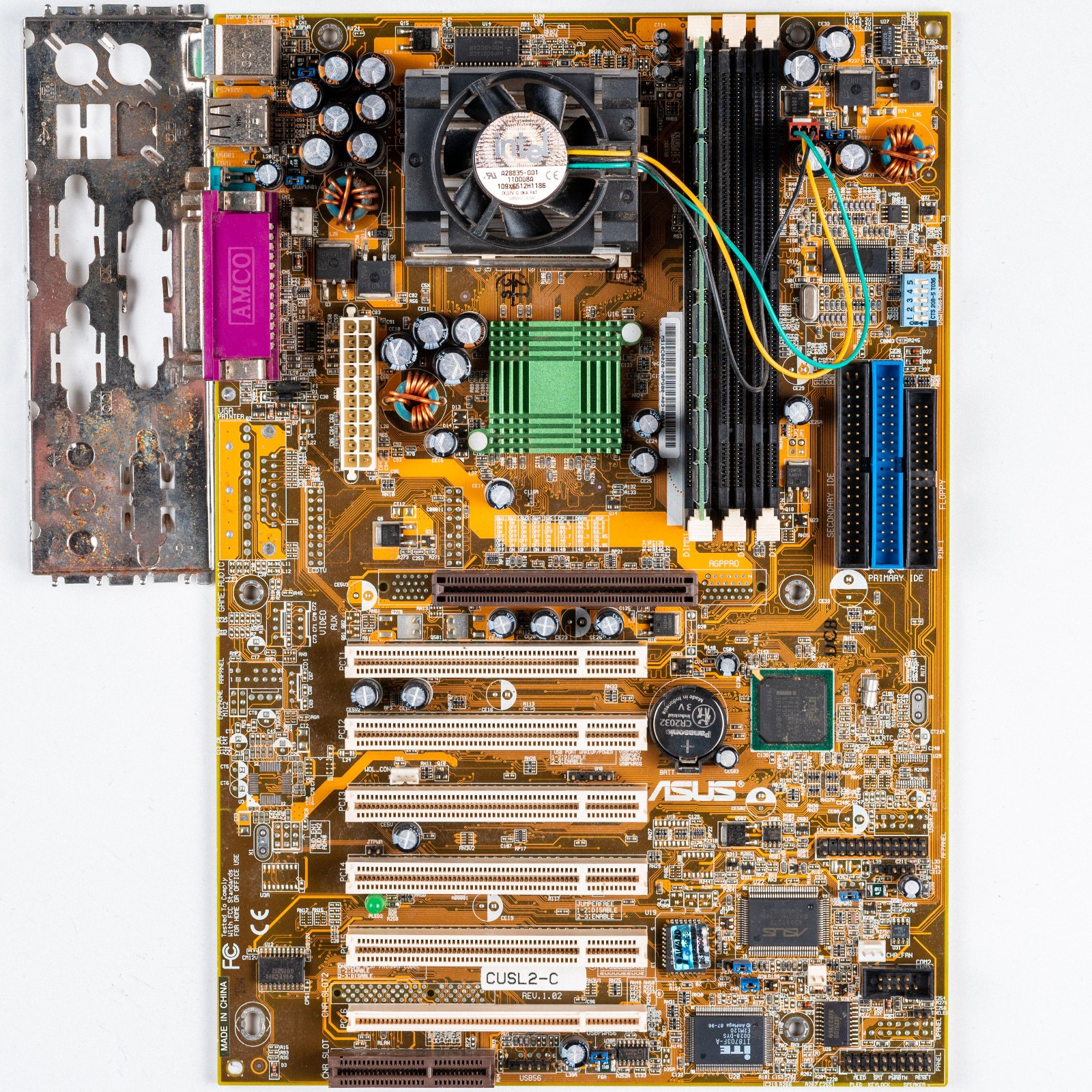 Asus CUSL2-C Socket 370 ATX Motherboard SDRAM Pentium III AGP Windows 98 Gaming