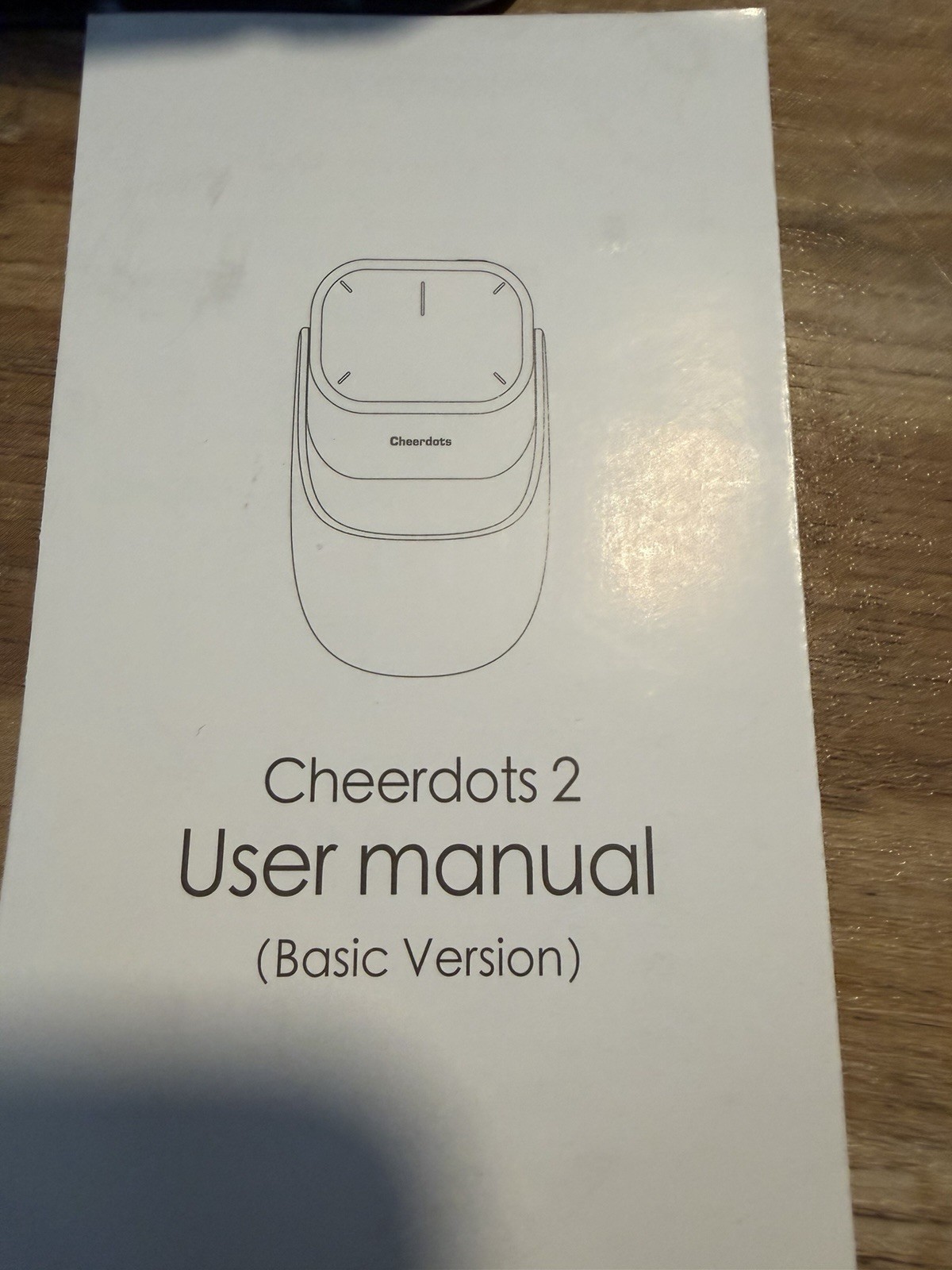 Cheerdots 2 Wireless Air Mouse Gyroscopic Detachable 5-Button 2400 DPI Black