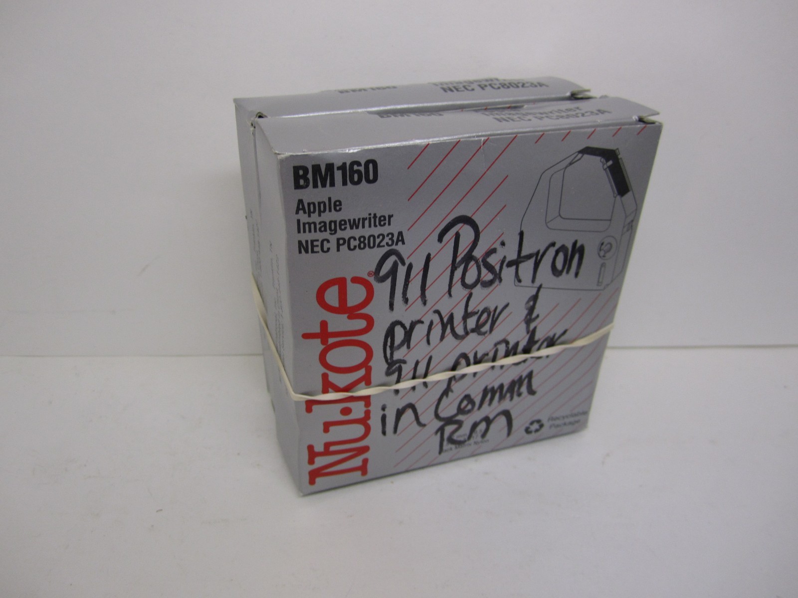 Nu-kote Model BM160 Black Nylon Printer Ribbon -Lot of 2 -New In Box