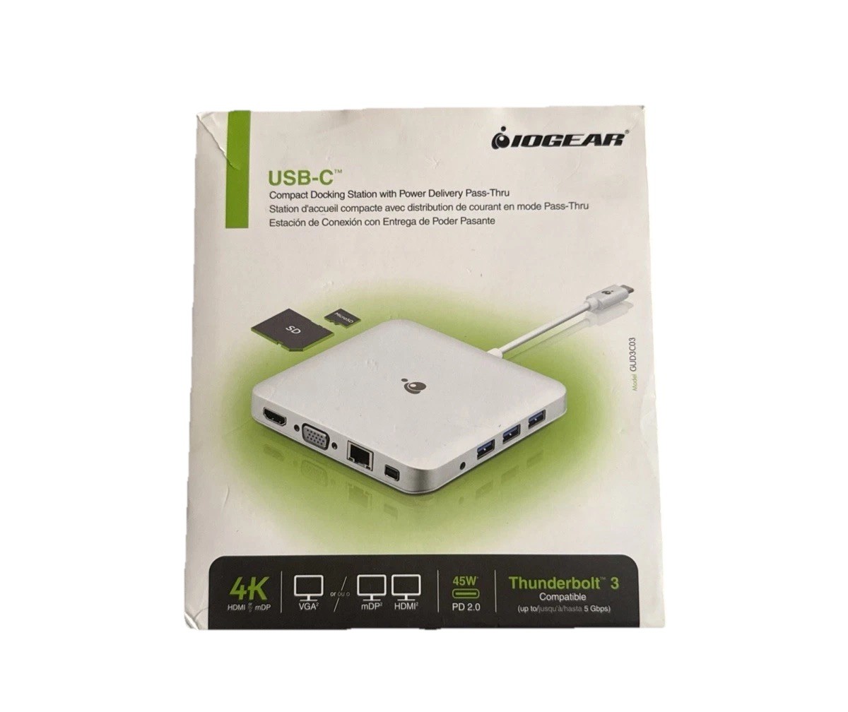 LOGEAR COMPACT USB-C/HDMI/ MINI DP/ Docking Station W/ Power Delivery (GUD3C03)