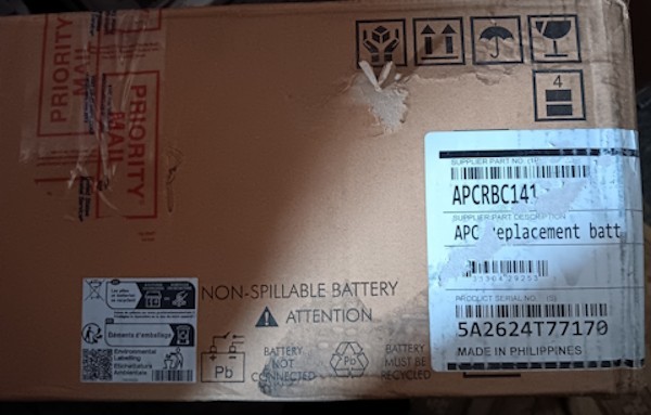 GENUINE APC RBC141 Replacement Battery Cartridge #141