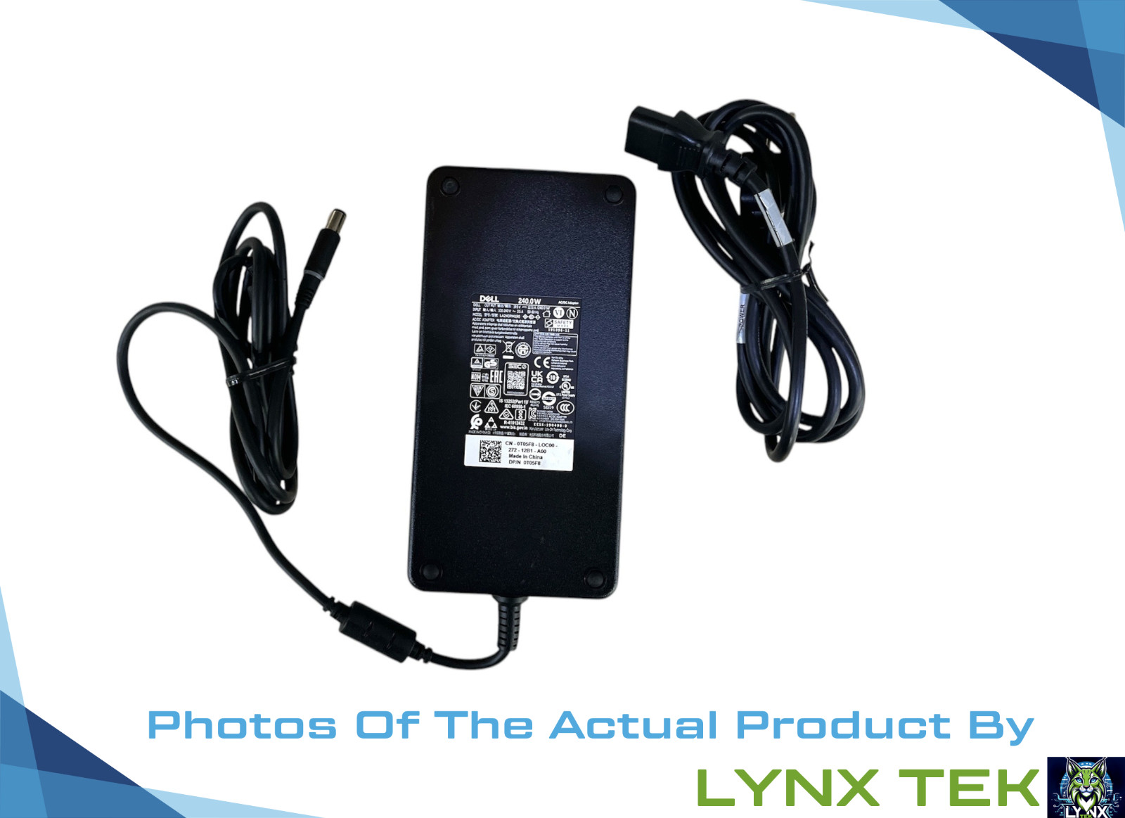 Dell 240W AC Adapter Laptop / Dock Station Power Supply  19.5V LA240PM160 03KWGY