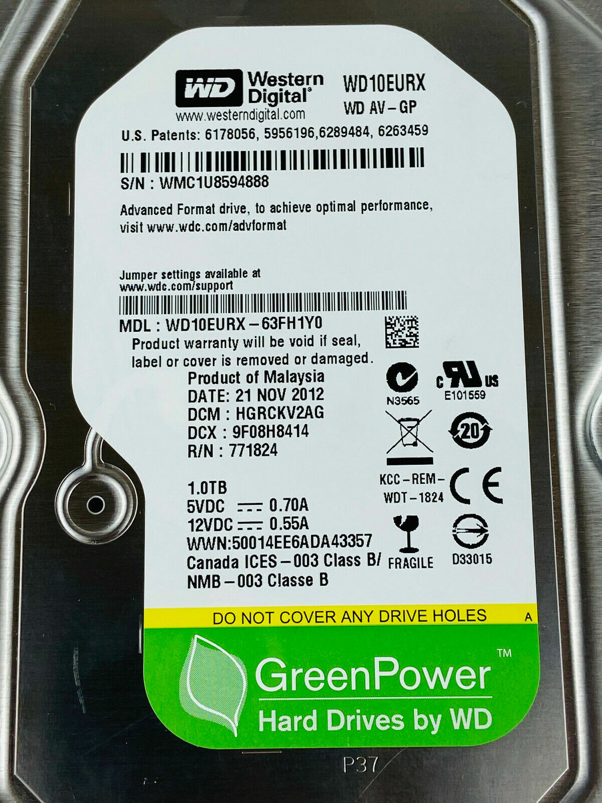 1 TB 3.5 HDD SATA Hitachi, Seagate, WD, HGST, Toshiba