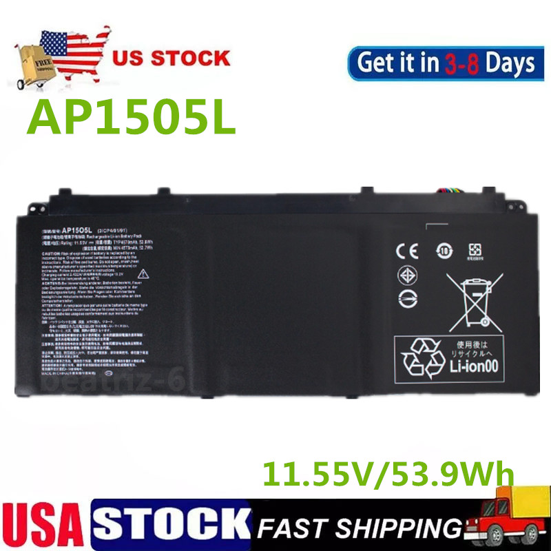 AP15O5L Battery For Acer Spin 5 SP513-52N-54SF Predator Triton 700 53.9W
