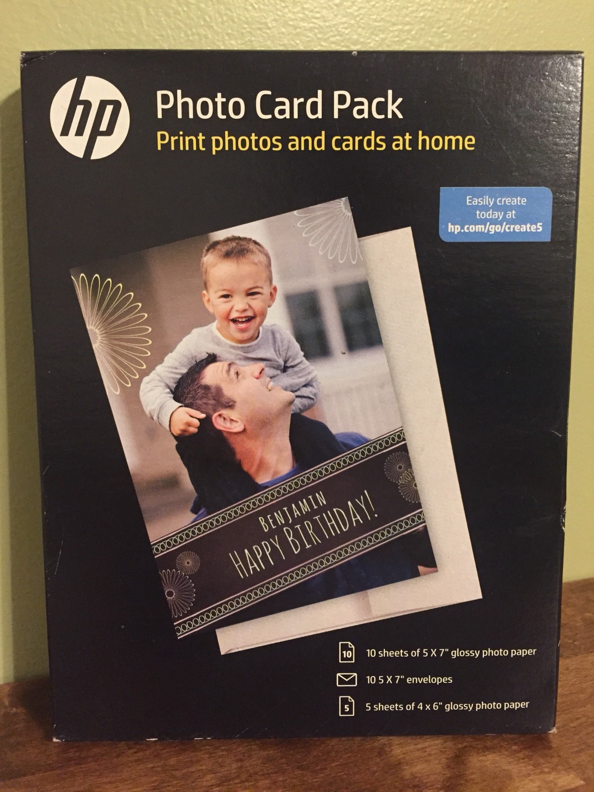 HP Photo Card  10-Pack Print 5x7 Photo Cards At Home With Envelopes 