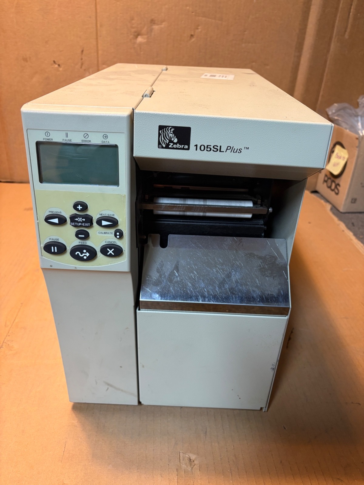 Zebra 105SL Plus Thermal Label Printer USB Ethernet 102-801-00100