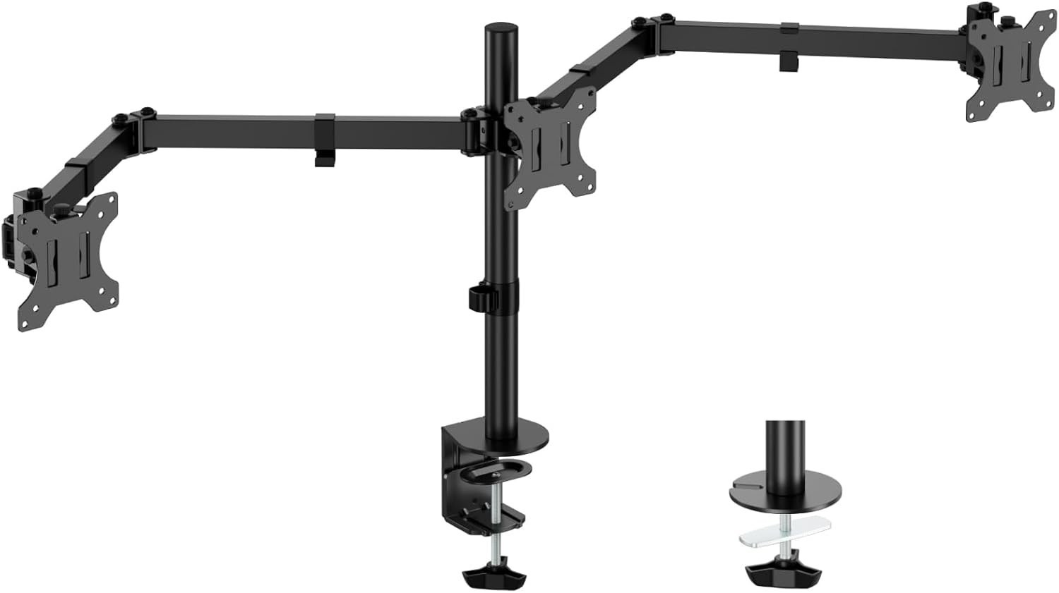 UPGRAVITY Triple Monitor Desk Mount,Three Monitors Stand Fits 3 Screens up