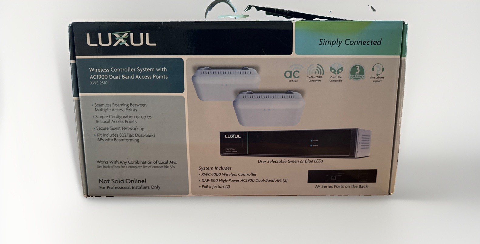 Luxul Wireless Controller System (XWS-2510) w/ two AC1900 Wireless Access Points
