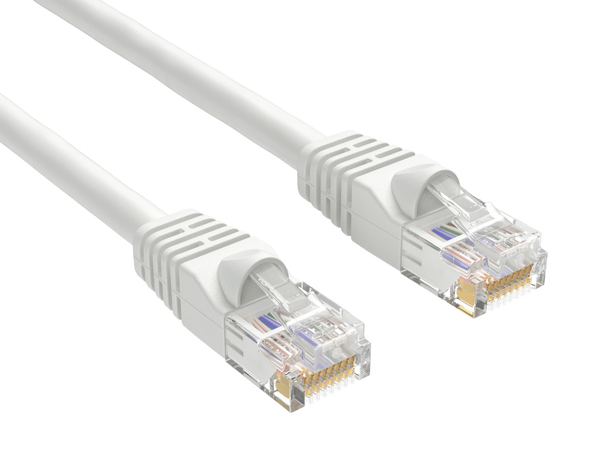 100ft Cat6 Ethernet Cable RJ45 Snagless 24AWG for Gaming PS5 PC Router, White