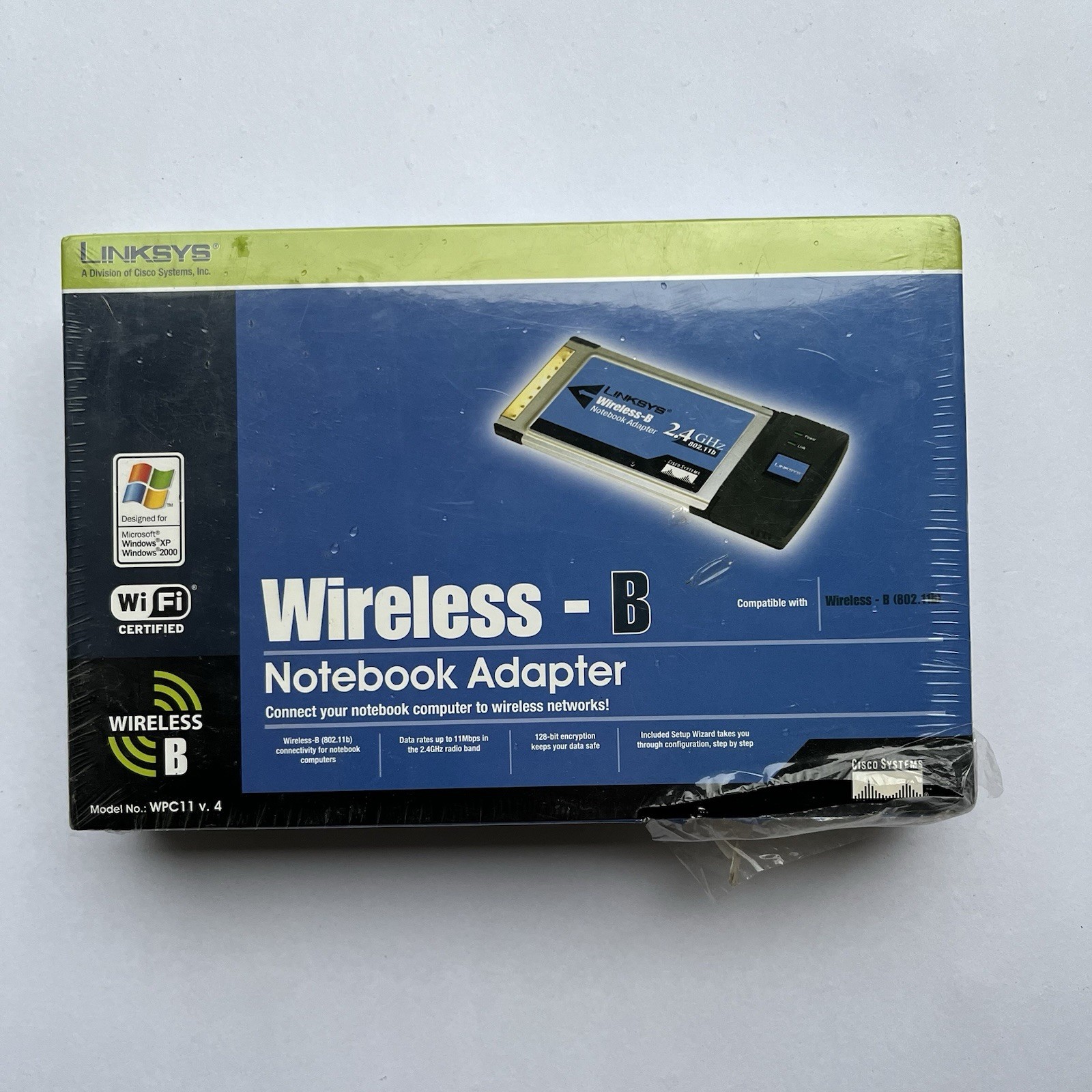Linksys wireless B Network Adapter Model No. WPC11 v. 4    New