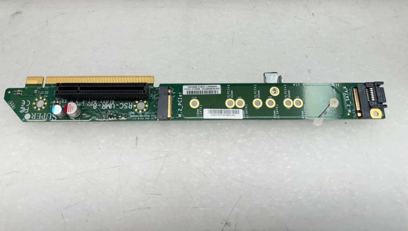 Supermicro RSC-UMR-8 1U Ultra RHS Riser Card PCIe 3.0 x8 M.2 SATA Server Genuine