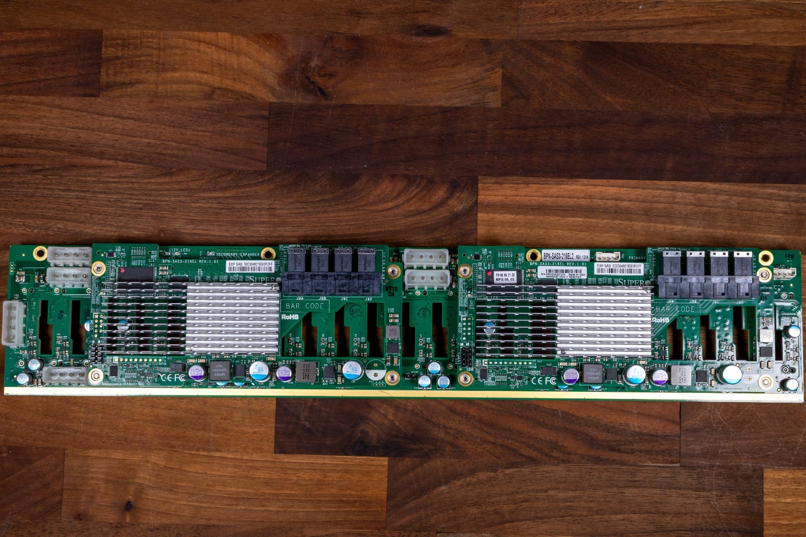 Supermicro BPN-SAS3-216EL2 24-Bay 2.5" SAS3 Dual Expander Backplane SC216