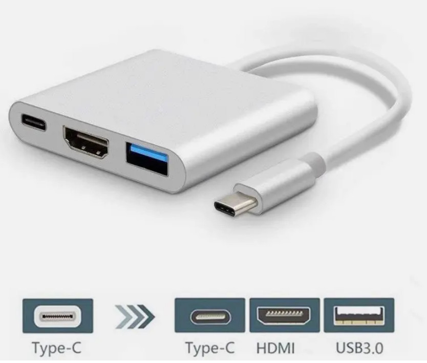 CONNEX-USB-C Type C HDMI Adapter Converter Hub for Macbook Android Phone HDTV